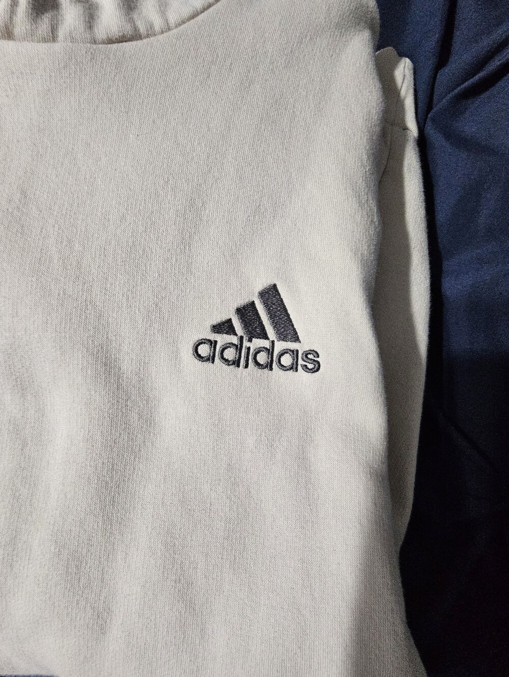 adidas Men's Cream Pullover Hoodie with Logo - Picture 2 of 3